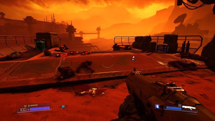 Znajdująca się tam ścieżka zaprowadzi cię do miejsca z apteczką, zbroją oraz dziennikiem - UAC | Sekrety | Doom - Doom - poradnik do gry