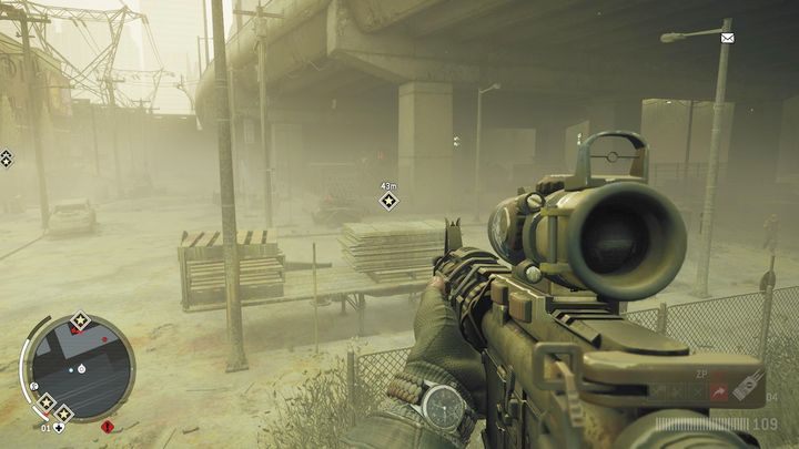 Krok ten powtarzaj ze wszystkimi zaznaczonymi na mapie maszynami - Goliat działa! | Opis przejścia - Homefront: The Revolution - poradnik do gry