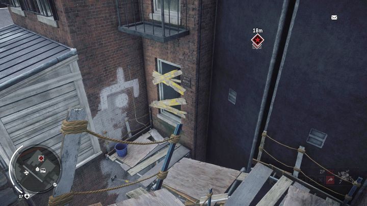 Po przejściu wyżej znajdziesz się w miejscu pokazanym na obrazku - Żółta strefa Ashgate | Punkty kluczowe - Homefront: The Revolution - poradnik do gry