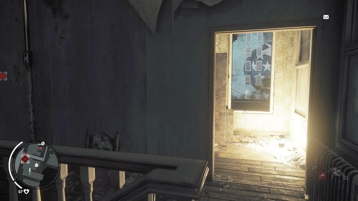 Wejdź po schodach na pierwsze piętro i udaj się do łazienki - Żółta strefa Ashgate | Punkty kluczowe - Homefront: The Revolution - poradnik do gry