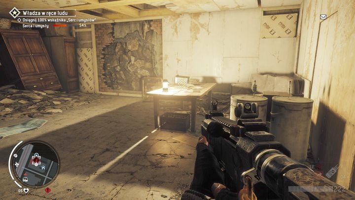 Po wejściu do środka skieruj się na niższe piętro skąd trafisz do piwnicy - Żółta strefa Ashgate | Punkty kluczowe - Homefront: The Revolution - poradnik do gry