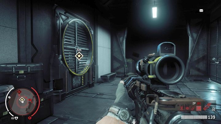 Na pierwszym piętrze znajdziesz kratkę wentylacyjną, dzięki której dostaniesz się do środka - Zakazana strefa | Punkty kluczowe - Homefront: The Revolution - poradnik do gry