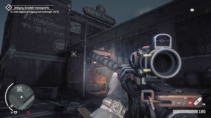 Wejście do ósmego magazynu znajdziesz w pokazanym na obrazku miejscu - Czerwona strefa Elmtree | Magazyny i zlecenia - Homefront: The Revolution - poradnik do gry