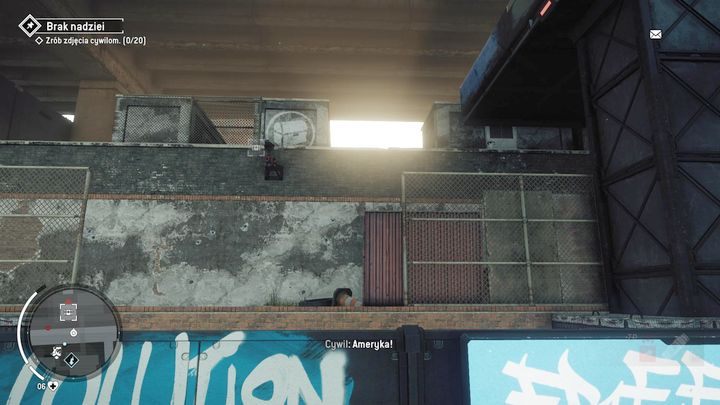 Wejście do magazynu znajduje się w pokazanym na obrazku miejscu - Żółta strefa Earlstone | Magazyny i zlecenia - Homefront: The Revolution - poradnik do gry