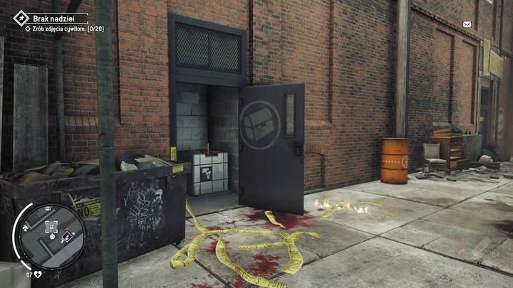Wejście do magazynu trzeciego znajduje się w miejscu pokazanym na obrazku - Żółta strefa Earlstone | Magazyny i zlecenia - Homefront: The Revolution - poradnik do gry
