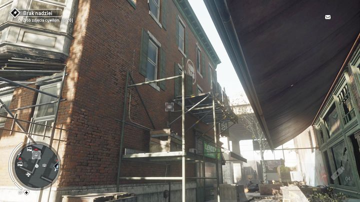 Wejście do magazynu czwartego znajduje się za budynkiem - Żółta strefa Earlstone | Magazyny i zlecenia - Homefront: The Revolution - poradnik do gry