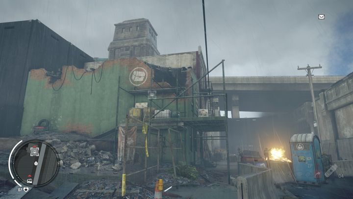 Wejście do kolejnego magazynu znajdziesz w miejscu pokazanym na obrazku - Żółta strefa Earlstone | Magazyny i zlecenia - Homefront: The Revolution - poradnik do gry
