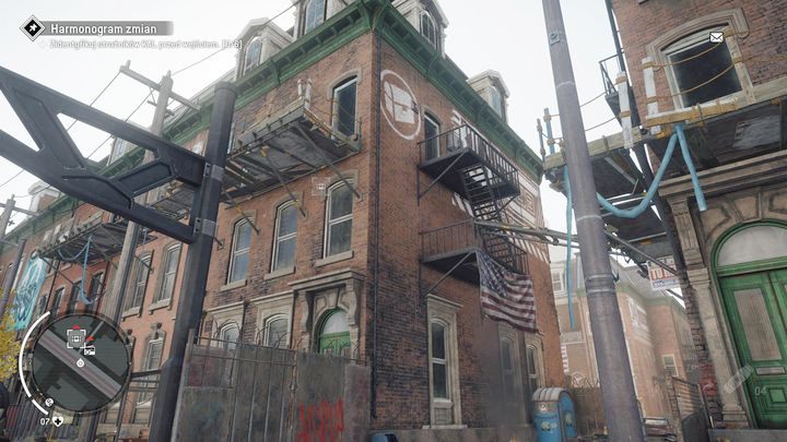 Drugi magazyn znajdziesz w jednym z mieszkań w budynku po lewej stronie - Żółta strefa Ashgate | Magazyny i zlecenia - Homefront: The Revolution - poradnik do gry