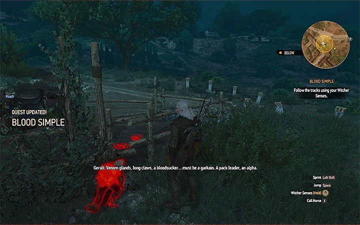 Eksploruj tereny sierocińca aż Geralt ustali z jakim potworem ma do czynienia - Zew krwi - quest pomocy Orianie | Główne zadania | Solucja Wiedźmin Krew i Wino - Wiedźmin 3: Krew i wino - poradnik do gry