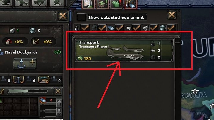 Po wybraniu wskazanej ikony pojawi się dodatkowe okno panelu - 10 prostych kroków dla początkujących | Podstawy Hearts of Iron IV - Hearts of Iron IV - poradnik do gry