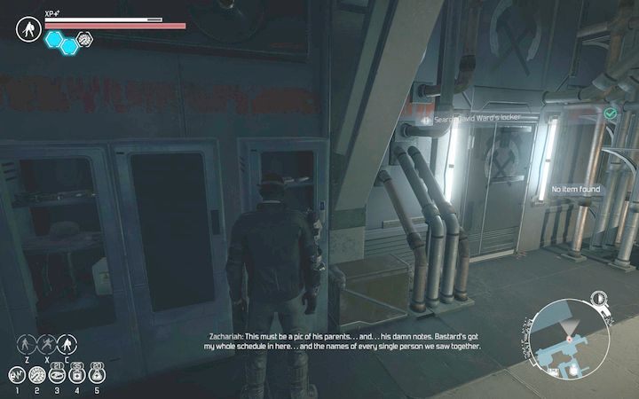 Po rozmowie musisz przeszukać szafki twoich towarzyszy i przełożonej. - Szukając Ziemi | Rozdział 1 | The Technomancer - The Technomancer - poradnik do gry