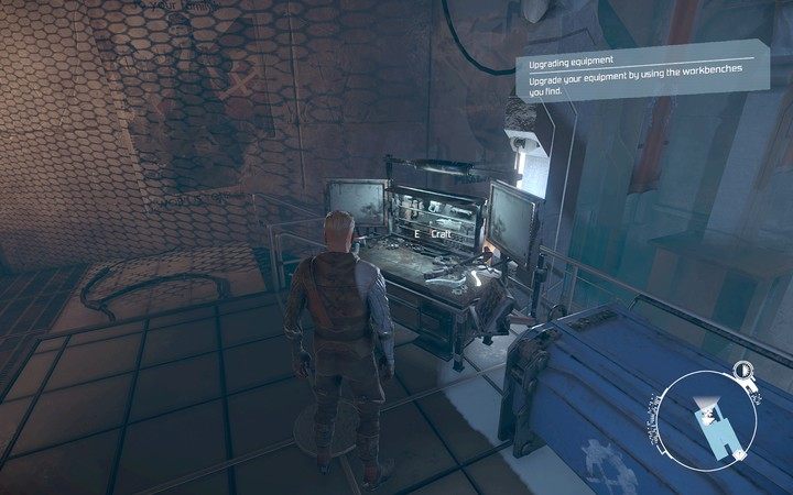 Musisz skorzystać ze stołu warsztatowego, by móc tworzyć ulepszenia. - Tworzenie ulepszeń (crafting) | Podstawy | The Technomancer - The Technomancer - poradnik do gry