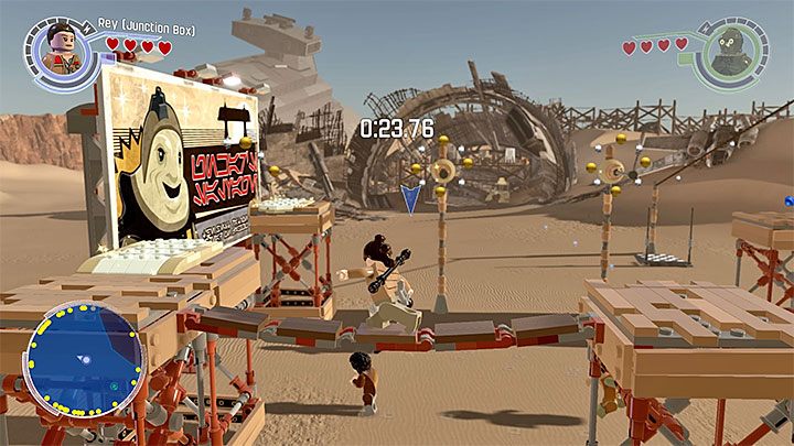 W trakcie zaliczania próby nie możesz spaść na dół - Jakku | Mapy - LEGO Gwiezdne wojny: Przebudzenie Mocy - poradnik do gry