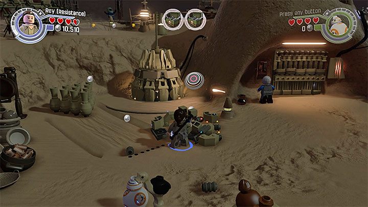 Miejsce zbudowania drugiej beczki - Rozdział 1 - Szturm na Jakku | Minizestawy i czerwone klocki LEGO - LEGO Gwiezdne wojny: Przebudzenie Mocy - poradnik do gry