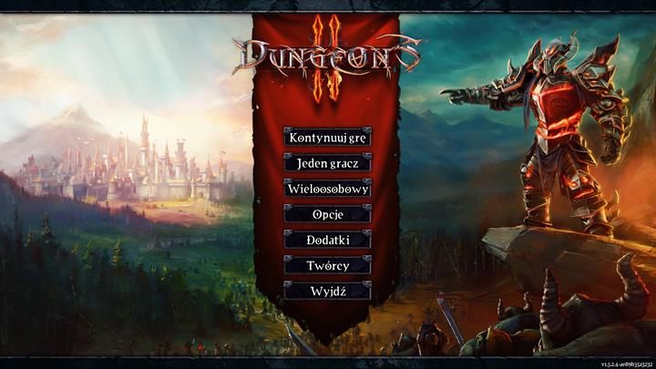 Po uruchomieniu gry Twoim oczom ukaże się menu, w którym znajdziesz - Menu i interfejs | Podstawy Dungeons II - Dungeons II - poradnik do gry