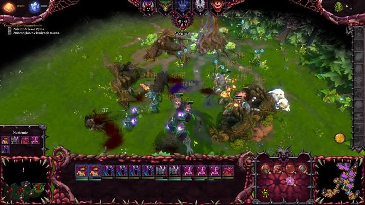 Stocz bitwę z entami i zniszcz drzewo życia. - Misja 10 - Bitwa o las elfów | Opis przejścia kampanii Dungeons II - Dungeons II - poradnik do gry