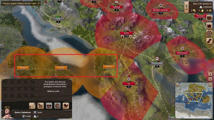 Wybierz dowolną ze swoich jednostek cywilnych i wejdź nią w granicę jednej z osad zaznaczonych na obrazku - Rozdział 2: Ukochany cesarzowej | Kampania Grand Ages Medieval - Grand Ages: Medieval - poradnik do gry