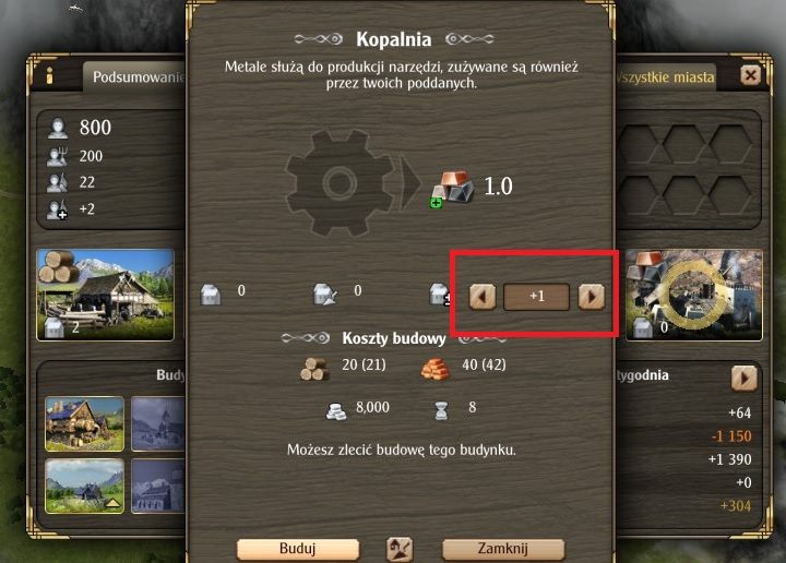 Po wybraniu odpowiedniego zakładu produkcyjnego zobaczysz powyższy panel - Rozdział 1: Pożegnanie z ojcem | Kampania Grand Ages Medieval - Grand Ages: Medieval - poradnik do gry