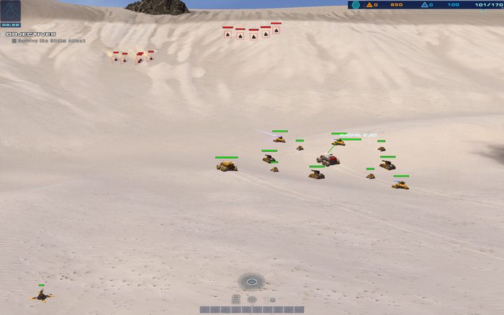 Nie podchodź zbyt blisko wrogich jednostek - nie pozwól im mieć przewagi wysokości. - 12 - Torin Crater | Kampania | Homeworld Deserts of Kharak - Homeworld: Deserts of Kharak - poradnik do gry