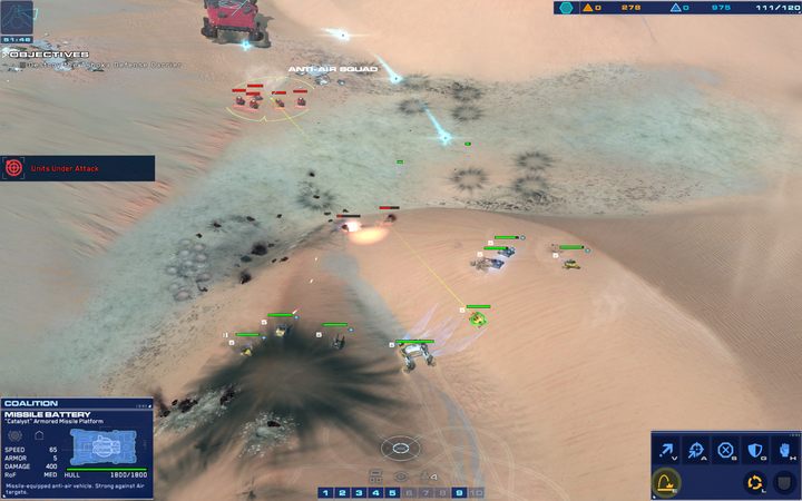 Atakuj od strony południowego wzgórza - da ci to największą przewagę. - 6 - Beladin Dune Sea | Kampania | Homeworld Deserts of Kharak - Homeworld: Deserts of Kharak - poradnik do gry