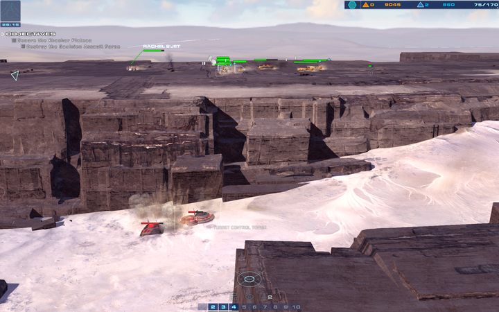 Działka w dole nie sprawią ci kłopotu - chyba że zechcesz użyć samolotów. - 10 - Khashar Approach | Kampania | Homeworld Deserts of Kharak - Homeworld: Deserts of Kharak - poradnik do gry