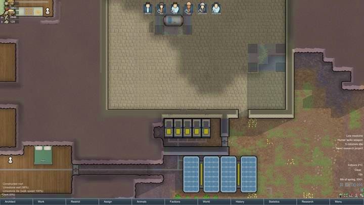 Im wyższej jakości podłoga, tym cenniejsze surowce pochłania - Jak działa tryb architekta? | Podstawy życia w kolonii w RimWorld - RimWorld - poradnik do gry