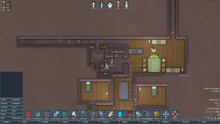 W Rimworld nigdy nie brakuje kolejnych zadań do wykonania - Wprowadzenie | Podstawy życia w kolonii w RimWorld - RimWorld - poradnik do gry