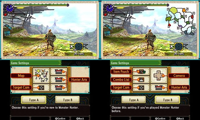 Kolejnym wyborem podczas tworzenia postaci na który warto zwrócić uwagę, to wybór układu interfejsu użytkownika - Tworzenie postaci | Monster Hunter Generations - Monster Hunter Generations - poradnik do gry