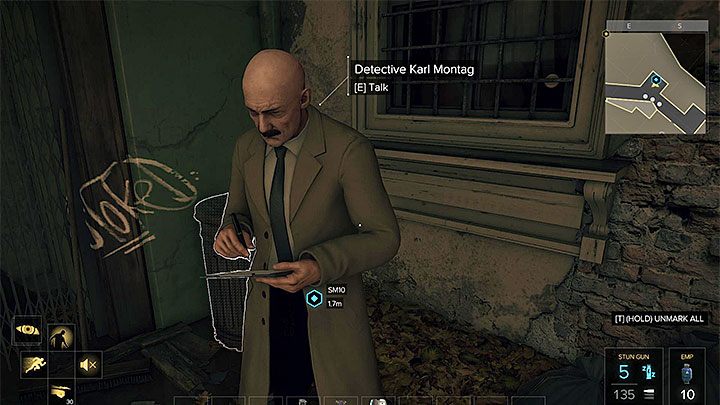 Detektyw Montag prowadzący śledztwo - Żniwiarz - zadanie poboczne | Praga (druga wizyta) - Zadania poboczne - Deus Ex: Rozłam Ludzkości - poradnik do gry