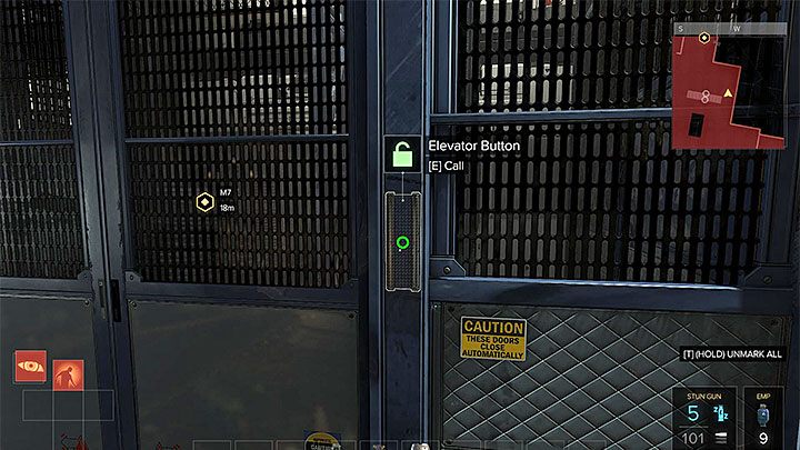 Winda jest niedaleko zapór laserowych - Cel - Rucker - zadanie główne | Kompleks Utulek | Deus Ex Rozłam Ludzkości - Deus Ex: Rozłam Ludzkości - poradnik do gry