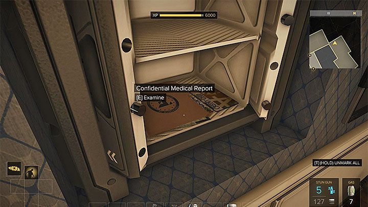 Warto m.in. zajrzeć do sejfu - kod to 3608 - Tajemnicze ulepszenia - zadanie poboczne | Praga - Zadania poboczne - Deus Ex: Rozłam Ludzkości - poradnik do gry