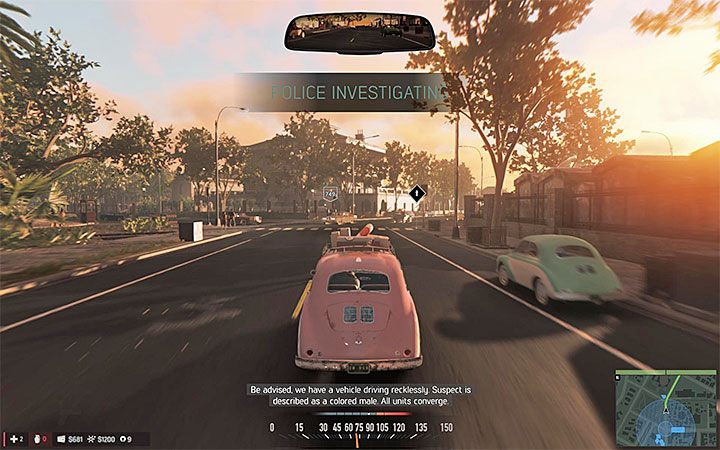 Spróbuj jak najszybciej opuścić zewnętrzny niebieski okrąg - Ogólne porady do Mafia III | Podstawowe informacje - Mafia III - poradnik do gry