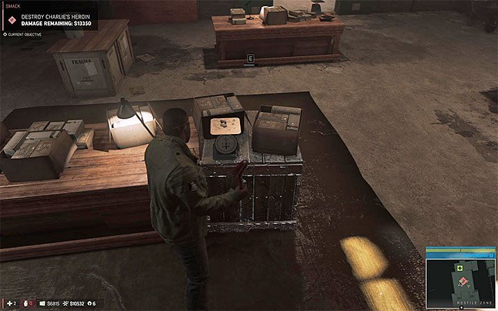 Do zniszczenia skrzynek użyj łomu - Biznes heroinowy | Misje fabularne w Mafia III - Mafia III - poradnik do gry