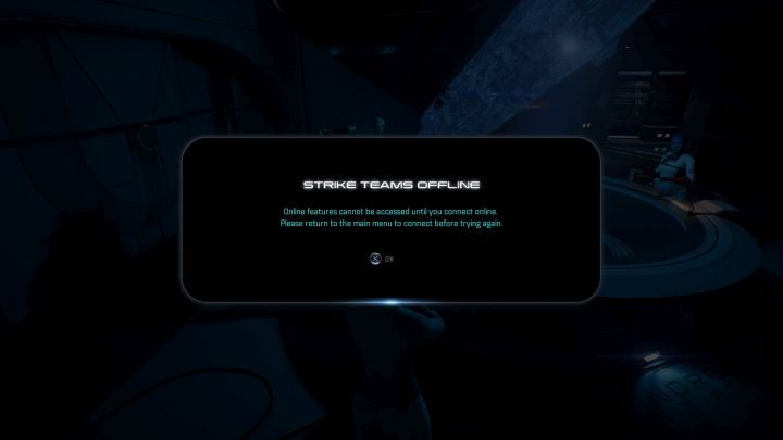 Ten błąd z pewnością wielu graczom napsuje krwi. - Dlaczego nie mogę wejść do ekranu Grup Uderzeniowych w ME Andromeda? | FAQ - Mass Effect: Andromeda - poradnik do gry