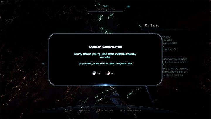 Powróć do układu Civki i podleć ponownie do stacji Khi Tasira odwiedzanej w poprzednim głównym queście - Meridian: Droga do domu | Operacje priorytetowe w Mass Effect Andromeda - Mass Effect: Andromeda - poradnik do gry