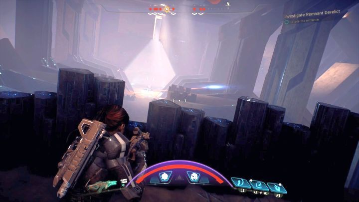 Wykorzystaj przewagę wysokości, by z łatwością pozbyć się wrogów. - Zbadaj wrak Porzuconych | Elaaden | Zadania w Helejosie w Mass Effect Andromeda - Mass Effect: Andromeda - poradnik do gry