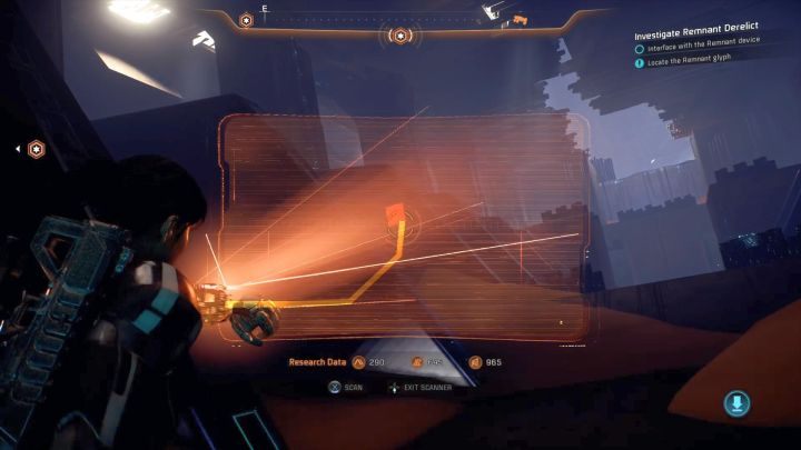 Glif widoczny w oddali. - Zbadaj wrak Porzuconych | Elaaden | Zadania w Helejosie w Mass Effect Andromeda - Mass Effect: Andromeda - poradnik do gry