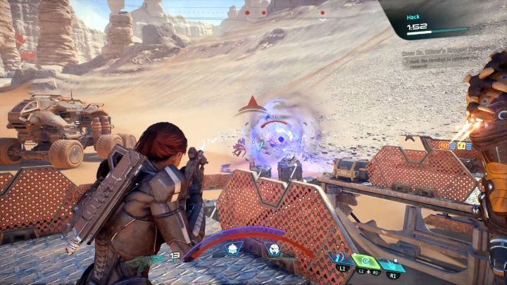 Zdolność Osobliwość (Singularity) jest tutaj bardzo skuteczna. - Urajtuj wyniki krogańskich badań Doktora Okeera | Elaaden | Zadania w Helejosie - Mass Effect: Andromeda - poradnik do gry