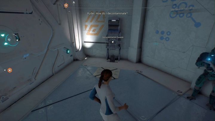 Terminal służący do dekontaminacji. - Poszukaj Liety | Elaaden | Zadania w Helejosie w Mass Effect Andromeda - Mass Effect: Andromeda - poradnik do gry