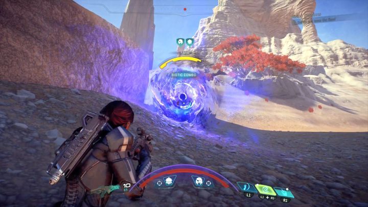 Musisz zbić punkty zdrowia biesa do mniej więcej 1/3. - Rosnące napięcie | Elaaden | Zadania w Helejosie w Mass Effect Andromeda - Mass Effect: Andromeda - poradnik do gry