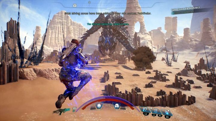 Teren, na którym będziesz walczyć, pełen jest rozmaitych osłon, za którymi można się schować. - Architekt na Elaaden | Elaaden | Zadania w Helejosie w Mass Effect Andromeda - Mass Effect: Andromeda - poradnik do gry
