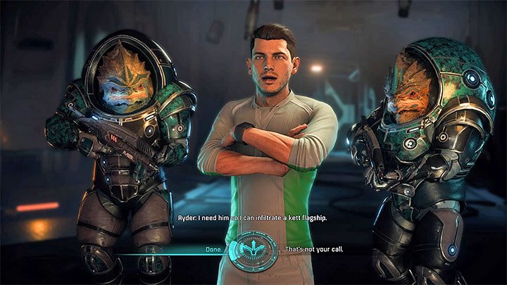 Zgódź się jedynie przepytać więźnia (nadal będzie on oczekiwał na egzekucję) - Polowanie na Archonta (Hunting the Archon) | Operacje priorytetowe w Andromeda - Mass Effect: Andromeda - poradnik do gry