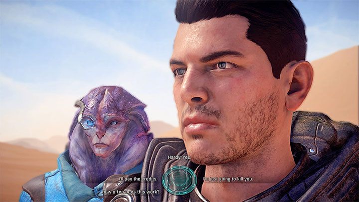 Moment podjęcia decyzji w sprawie Hardyego - Bez paliwa (Out of Gas) | Elaaden | Zadania w Helejosie w Mass Effect Andromeda - Mass Effect: Andromeda - poradnik do gry
