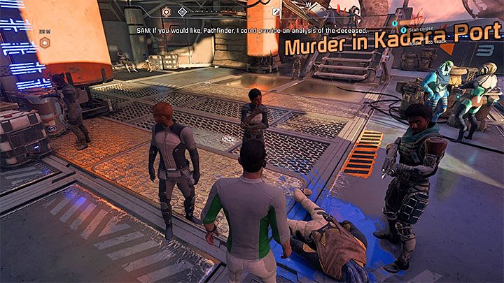 Dotrzyj na miejsce zbrodni - Morderstwo w porcie Kadara | Kadara | Zadania w Helejosie w ME Andromeda - Mass Effect: Andromeda - poradnik do gry
