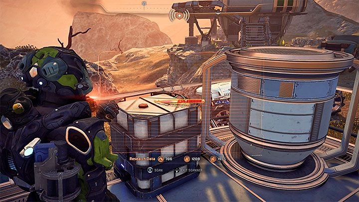 Po dotarciu do miejsca zbrodni (obrazek 1) wysłuchaj rozmowy z Reyesem i przystąp do oględzin - Lud podzielony | Kadara | Zadania w Helejosie - Mass Effect: Andromeda - poradnik do gry