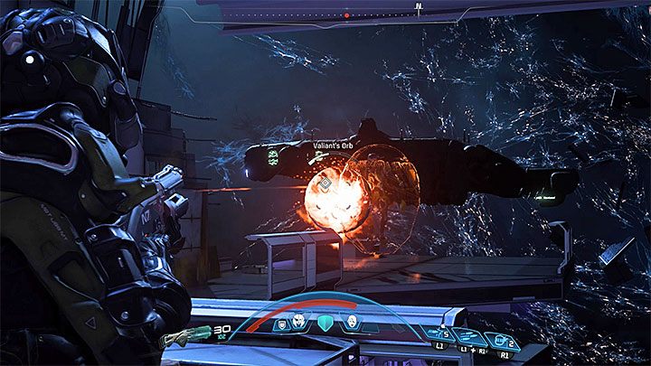 Zniszcz sferę elitarnego Valianta żeby odsłonić go na zwykłe ataki - Cora Harper: Na granicy służby | Sojusznicy i związki w Mass Effect Andromeda - Mass Effect: Andromeda - poradnik do gry