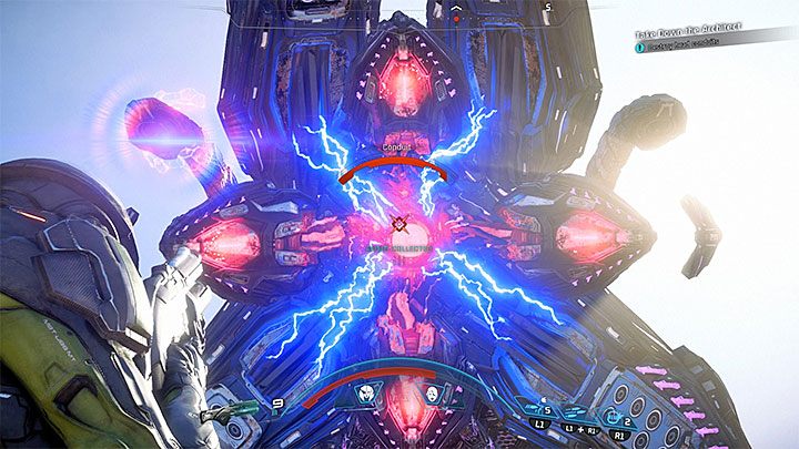 Osłabiaj przewody na głowie Architekta gdy tylko stanie się to możliwe - Zrobić wrażenie | Eos | Zadania w Helejosie w Mass Effect Andromeda - Mass Effect: Andromeda - poradnik do gry
