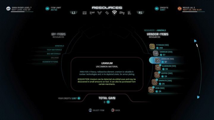 Materiały do tworzenia sprzętu potrafią kosztować krocie. - Skąd pozyskiwać materiały do tworzenia sprzętu? | FAQ - Mass Effect: Andromeda - poradnik do gry