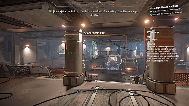 Możesz wysadzić generator lub (lepszy pomysł) odblokować magazyn z wartościowymi przedmiotami - Vetra Nyx: Cele i środki | Sojusznicy i związki w Mass Effect Andromeda - Mass Effect: Andromeda - poradnik do gry