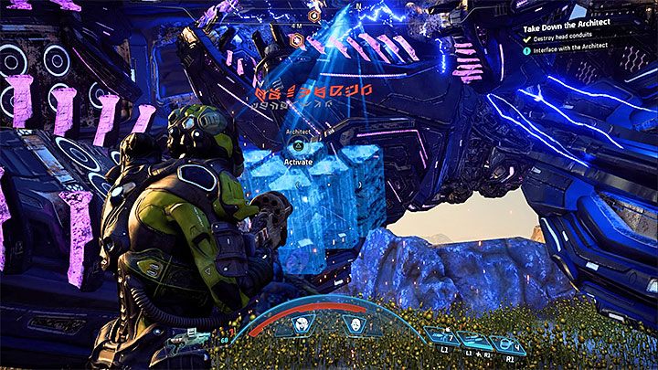 Podbiegnij do głowy powalonego bossa - Jak pokonać Architekta Porzuconych na Kadarze? | Walki z bossami - Mass Effect: Andromeda - poradnik do gry